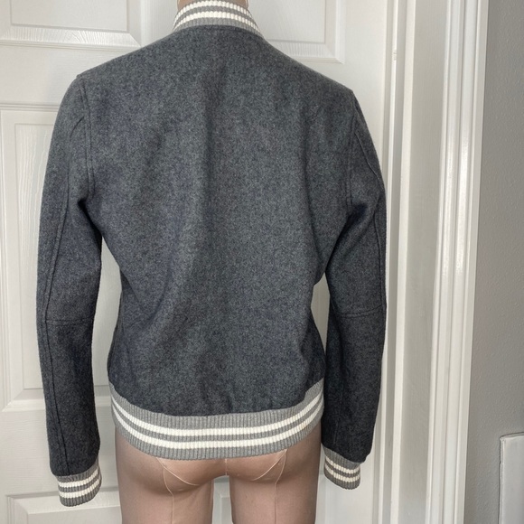 True Religion Sports Varsity Jacket Snap Buttons - Picture 5 of 9